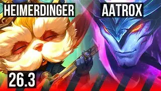 HEIMERDINGER vs AATROX (TOP) | KR Master | 26.3