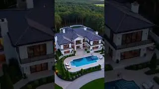 Modern Mansion time lapse construction #shorts #building #ai