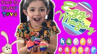 Alivia Decorates Using The EggMazing Kit - Time To Play Toys