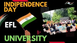 Indipendence Day Celebration at #EFLU Hyderabad, Flag hoisting EFL University