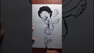 Cartoon boy playing football | MR. ART TUBER #shorts