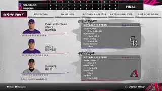 Rockies vs Diamondbacks 1998 Franchise 3.28 Sim| Full Game Highlights |MLB the Show 24