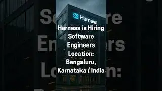 🔥 Harness Recruitment 2025  #jobalert #techcareersindia #careerlaunchpad #job #softwareengineering