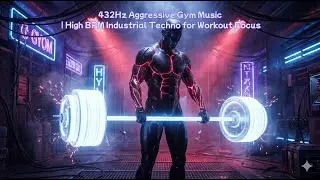 432Hz Aggressive Gym Music | High BPM Industrial Techno for Workout Focus