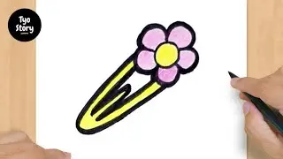#797 How to Draw a Hair Clip - Easy Drawing Tutorial