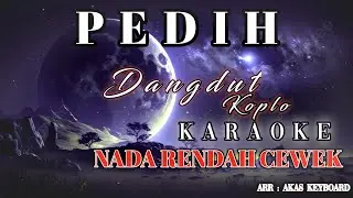 PEDIH || NADA RENDAH CEWEK | KARAOKE DANGDUT KOPLO ( Layla karaoke )