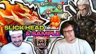 Weird 2vs2 Collab Comp ft. SLICK HEAD ! - Summoners War