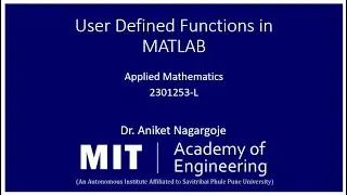 How to create User Defined Functions in MATLAB #matlabprogramming #Functionsinmatlab #matlabcode