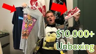 CRAZY $10,000+ UNBOXING! SUPREME, SHOES, and MORE! Rare Box Logos, Nike Dunks, and other grails!