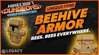 Minecraft Dungeons &mdash; Броня &laquo;Улей&raquo; | Руководство по уникальным предметам | Дополнение Creeping Winter