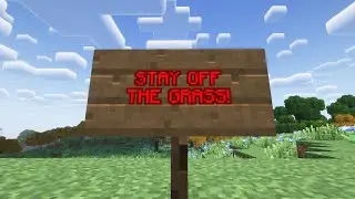 Minecraft, but we CAN'T TOUCH GRASS!