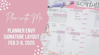 Plan with Me // Planner Envy Signature Layout // Feb 3-9, 2025