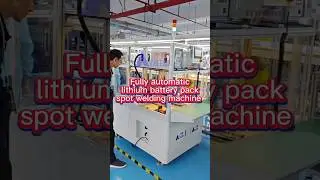 Lithium battery pack fully automatic spot welding machine #18650 #spotwelding #lithiumbattery