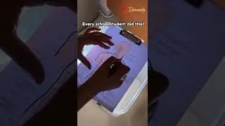 Every school student did this 📄😅 #school #students #drawing #trick