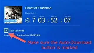 When is the Preload Time for Ghost of Tsushima PS4 (PS4 Game)
