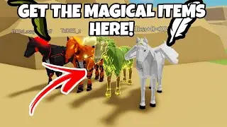 HOW TO FIND THE *FEATHER & LEAF* for PEGASUS HORSE & SKINWALKER HORSE (Magical Water) - Animal Sim