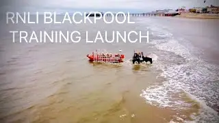 Blackpool rnli training launch