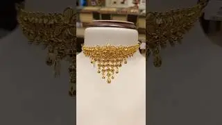 Beautiful 😍 gold choker necklace design #shortsfeed #ashortaday #viralvideo #jewellery #trending