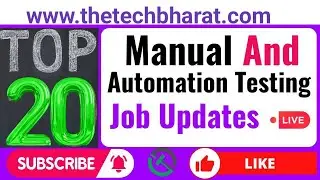 WFH testing jobs | Software testing Jobs 2025 | Manual & Automation Testing | QA Jobs | Tech Bharat