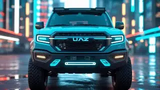 UAZ Cargo 4x4 2027 ⚡ Neon Cyan Cyberpunk | Самый футуристичный внедорожник года 🚀