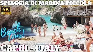 SPIAGGIA DI MARINA PICCOLA BEACH TOUR - CAPRI - ITALY - 2023 - 4K