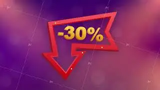 30 percent OFF Sale Discount Banner. Discount offer price tag. 30 percent discount promotion flat