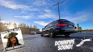 BMW F11 535D DOWNPIPE SOUND | QUICK LAUNCH