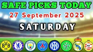 FOOTBALL PREDICTIONS TODAY 27 September 2025#sportsbetting#how#gambling#europa#epl