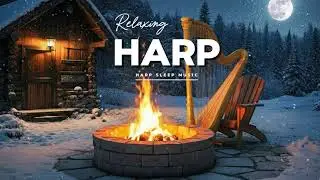 🎶Relaxing Harp Music for Sleeping, Slow Calm Harp Melodies at Night to Help You Fall Asleep Quickly