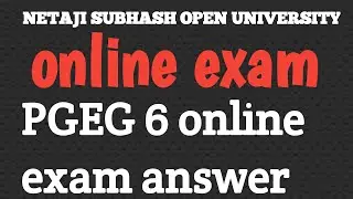 Nsou pgeg 6 online live final exam answer 2021. nsou pgeg 6 final exam answer. Pgeg 6 exam answer
