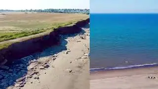 Tunstall beach Sand le mere Caravan Park [AerialUK]