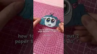 diy inside out 2 paper squishy🩵#diy #insideout#craft#papercraft#asmr #tutorial#papersquishy#shorts