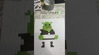 Pixel art ideas 💩💚&nbsp;#pixelartideas #art #pixelart #shrek #disney #fyp