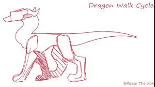 Dragon Walk Cycle Animation ☆