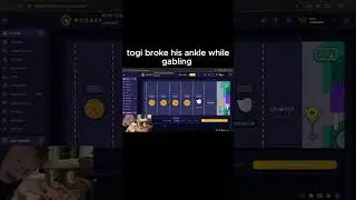 Togi broke his ankle while gabling