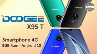 Смартфон DOOGEE X95T 4G &mdash; 3 ГБ ОЗУ и 16 ГБ ПЗУ &mdash; Android 10 &mdash; 6,52 дюйма &mdash; 4350 мАч &mdash; Распаковка