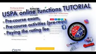 USPA online TUTORIAL FOR THE CANDIDATE - Pre course exam, activities and paying the rating fee