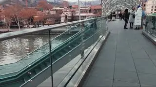 Тбилиси, мост Мира, парк Рике. Tbilisi, Rike park