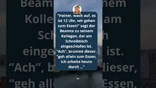 Beamter arbeitet durch &ndash; im Schlaf! 😂 #witz #funny #lachen