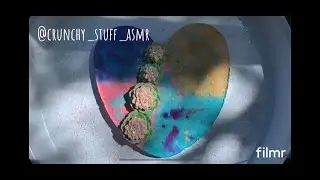 ASMR CORNSTARCH HEART/GYM CHALK REFORM FLOWERS #cornstarchasmr #cornstarchcrumbling #asmrcornstarch