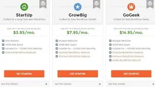 SiteGround StartUp vs  GrowBig vs  GoGeek