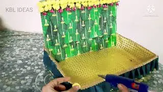 Diy Half Saree Function Tray #halfsareefunction | #halfsareecermony   #diyadecorationtray