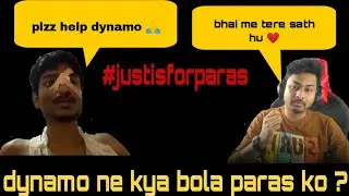 😱😱 || Dynamo gaming React In Paras Official || 😱😱 #justisforparasoffcial #dynamogaming
