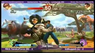 Tourneyplay March SSF4 Singles - RKG TanakaForce (W) (GUY) vs Duggish (L) (HON) - Grand Finals 1