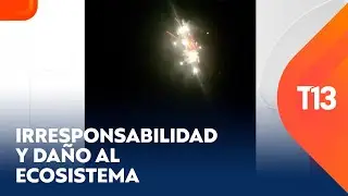 Fuegos artificiales y camioneta en playa Ritoque: Denuncian irresponsabilidad y daño al ecosistema
