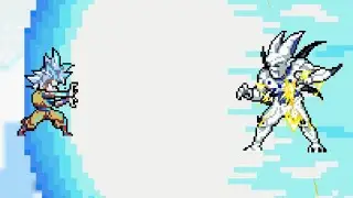 Goku (ultra instinto) vs omega shenron | power warriors