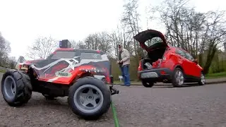 Hawkin's Bazaar Colossus Monster Truck Keynsham Car Park - 4 cameras