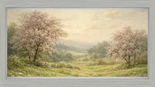 Peaceful Spring Countryside Painting | Beautiful Frame TV Art Screensaver 4K