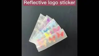 custom rainbow reflective butterfly logo on t shirt