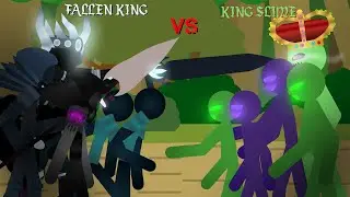 Fallen King Vs King Slime - Stick Nodes Animation